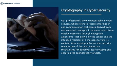 Ppt Cryptography In Cyber Security Cyberpeace Foundation Powerpoint