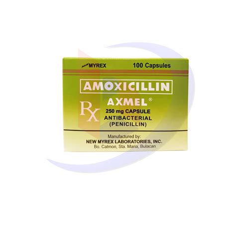 Amoxicillin Axmel 250mg Penicillin Capsule 100s Bambang