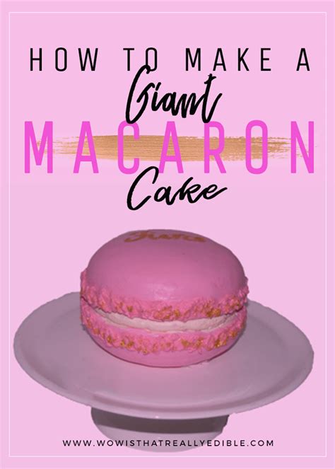 How To Make A Giant Macaron Cake Wow Is That Really Edible Custom