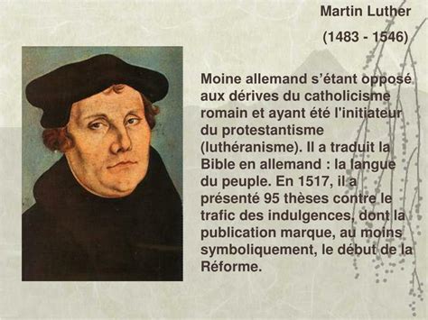 La Réforme Protestant De Martin Luther - PPT - Luther et la réforme PowerPoint Presentation, free download - ID