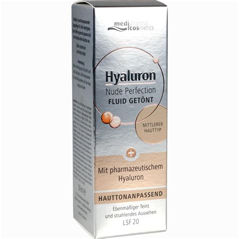 Medipharma Cosmetics Hyaluron Nude Perfection Get Ntes Fluid Mittlerer Hauttyp Lsf Creme