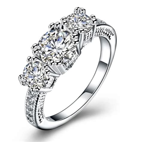 crystal silver ring for women aaa zircon rings stone luxurious big anel banquet fashion jewelry