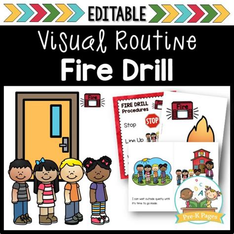 Fire Drill Visual Routine Pre K Pages