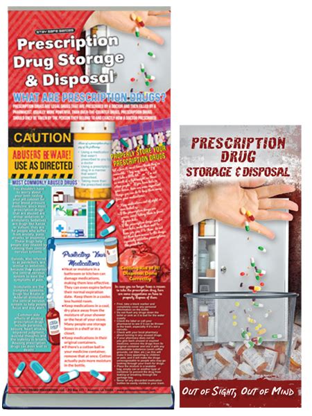 Prescription Drug Storage And Disposal Retractable Banner Package Primo
