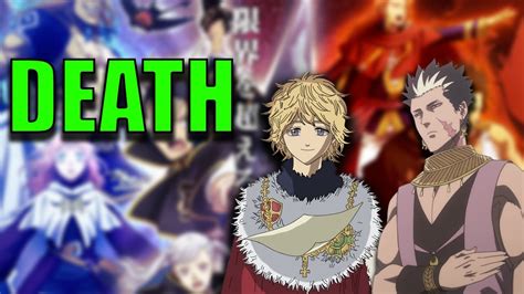 Deaths In Black Clover Discussion W Buzzard Youtube