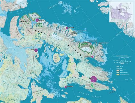 Baffin Island Map Color 2018