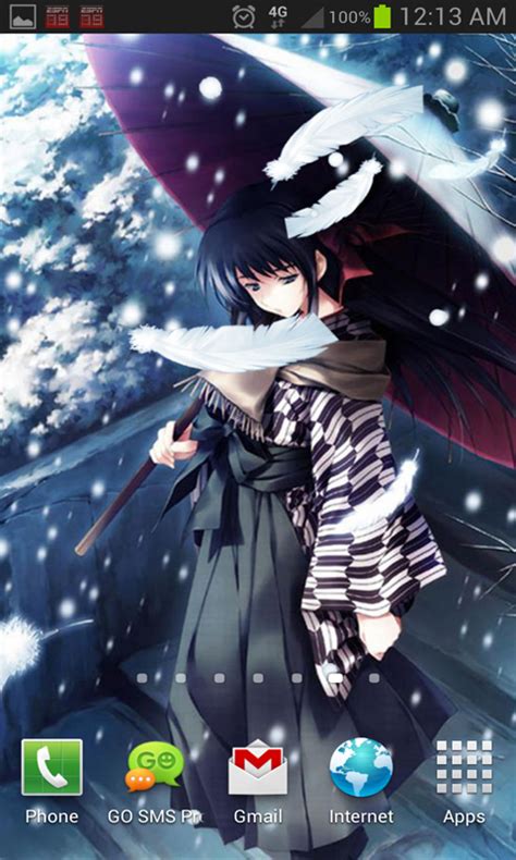 Anime Snow Live Wallpaper Android App Free Apk By Totallyproducts