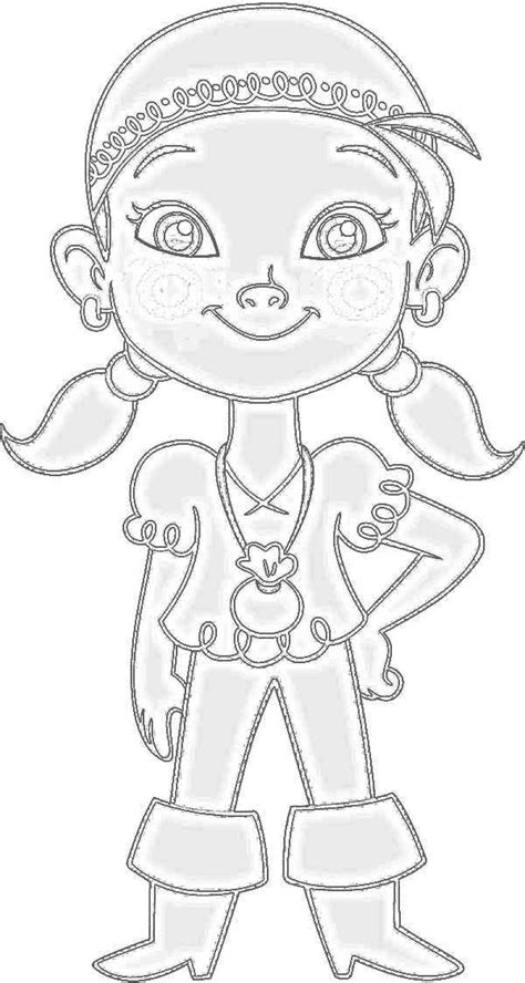 Izzy The Brightest Member Of Neverland Pirates Coloring Page Kids