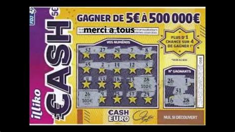 » Cash : un Drômois rafle les 500 000 € Jeux de grattage légal
