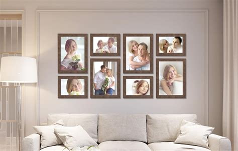 Living Room Picture Frame Collage Layout Perfect Image Reference Duwikw