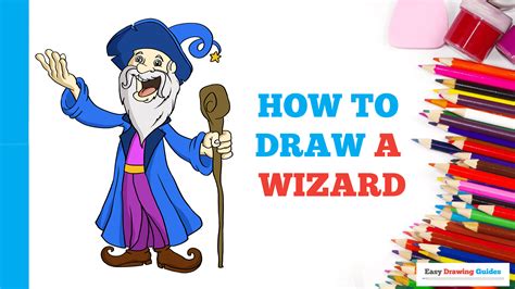 How To Draw A Wizard Really Easy Drawing Tutorial Easy Drawings