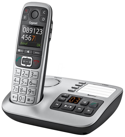 GIGASET E560A: Premium large-button telephone with answering machine at reichelt elektronik