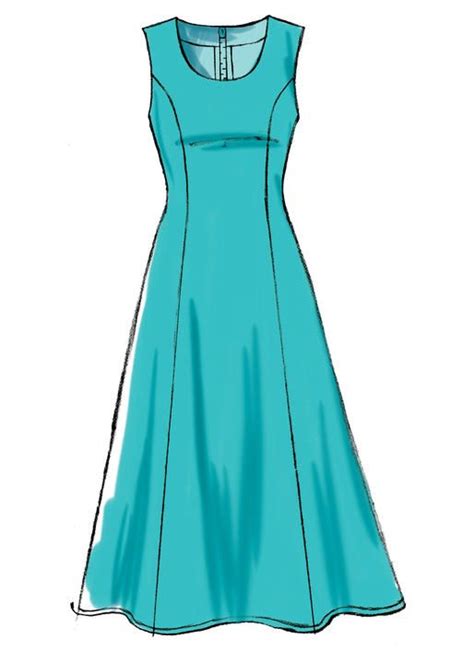 M7189 Missesmiss Petite Princess Seam Dresses Sewing Pattern