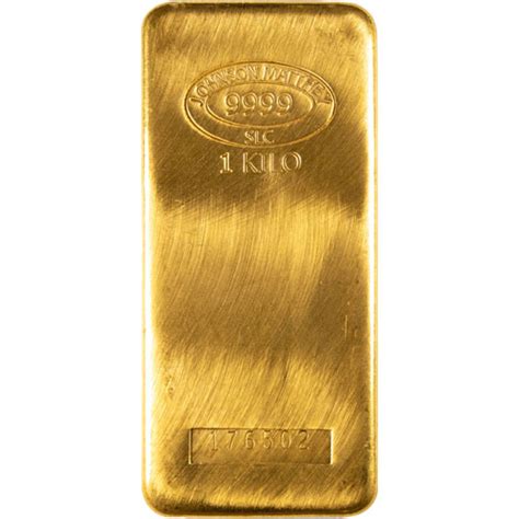 1 Kilo Gold Johnson Matthey Bars Slc