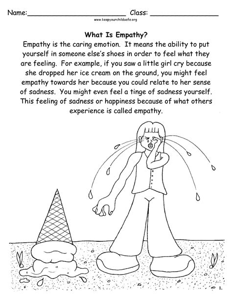 Printable Free Empathy Worksheets Pdf Printable Templates