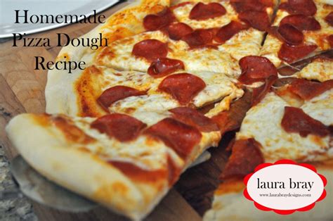 When they are done, set them aside on a plate. Homemade Pizza Dough Recipe - Laura K. Bray Designs