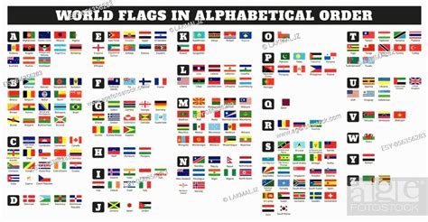 World Flags In Alphabetical Order World Flags In Alphabetical Order From A To Z Drawing By