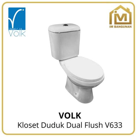 Jual Kloset Duduk Volk Dual Flush Slow Closed Putih Shopee Indonesia