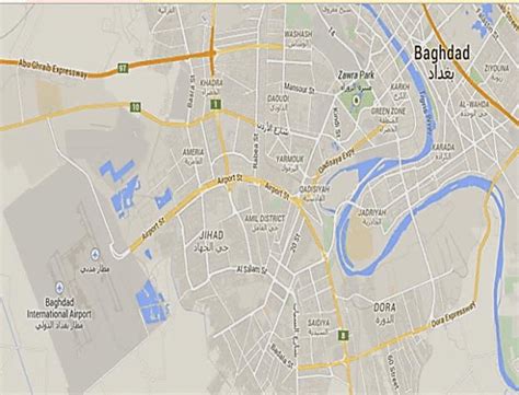 Administrative Map Of Baghdad Dwellings In Six Neighborhoods Of Mansour Districts 