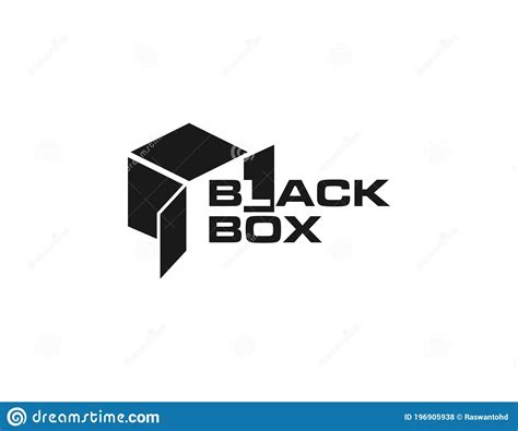 Black Box Vector Logo Illustration Stock Vector Illustration Of
