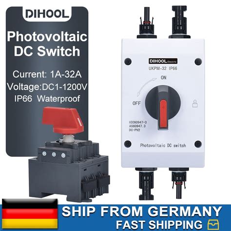 Photovoltaic Dc Isolation Switch Ip66 32a Waterproof Outdoor Solar