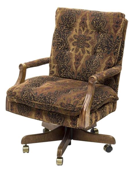 Doing homework or crafting projects have never been this stylish. UPHOLSTERED FLORAL PRINT FABRIC SWIVEL DESK CHAIR