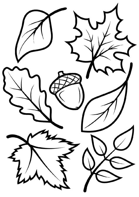 Free Printable Autumn Leaves To Color Printable Templates