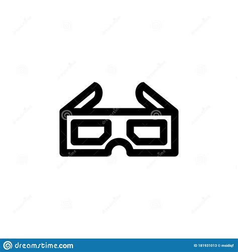 3d Glasses Icon Stock Vector Illustration Of Interface 181931013