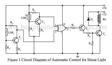 automatic night light circuit diagram image