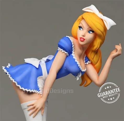 Sexy Alice In Wonderland D Printable STL Files Tested And Etsy