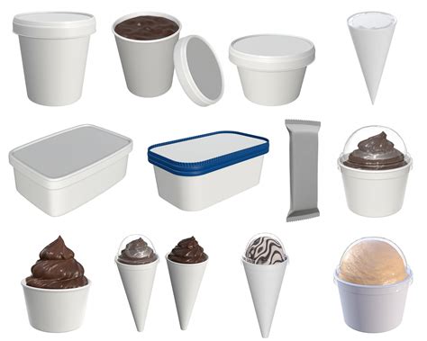 ice cream packaging  mock   model collection max obj fbx mdl