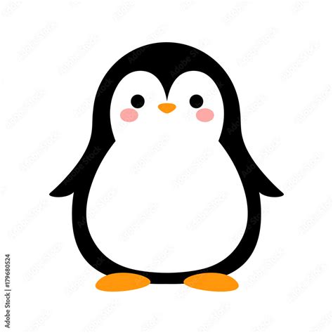 Cartoon Penguin Icon Vector Illustration Stock Vector Adobe Stock