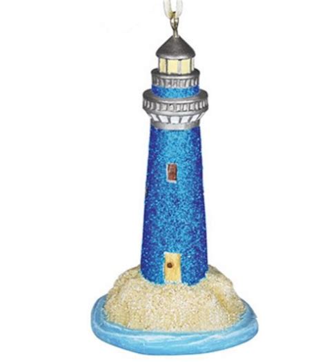 Sparkly Sandy Lighthouse Ornament Lighthouse Digest