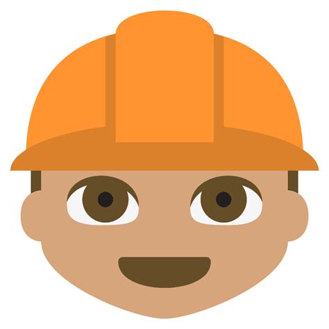 Construction Worker Emoji Clipart Free Download Transparent Png