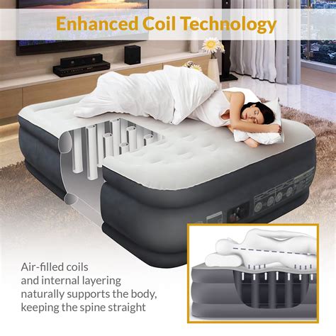 King Koil Queen Size Luxury Raised Air Mattress Best Inflatable