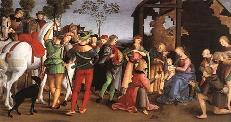 Raffaello Adorazione Dei Magi Predella Pala Degli Oddi 1502 1503
