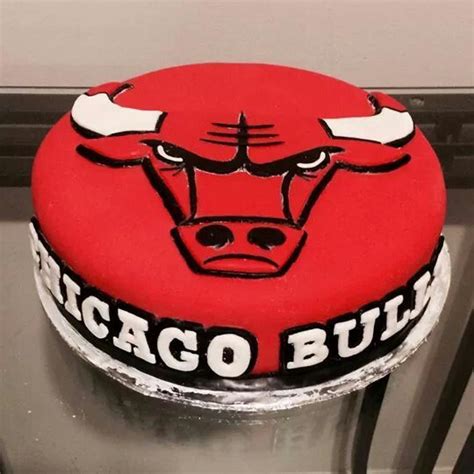 Chicago Bulls Cake By Getbakedcakery Basketball Birthday Cake Cake Chicago Basketball Cake