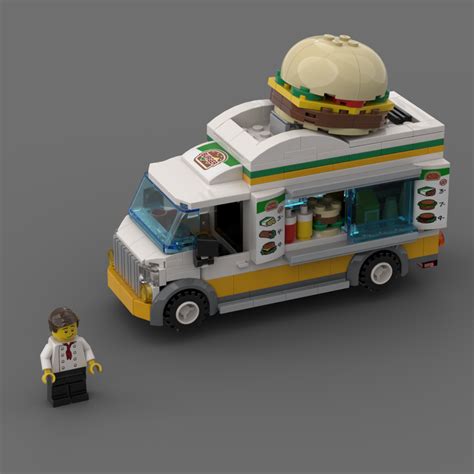 Lego Moc Burger Van Alternative Build To 60214 By Legowisko