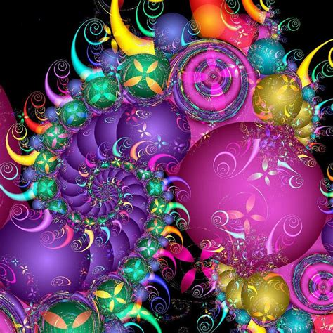 Colorful Circles Art Fractal Fractal Images Sacred Geometric