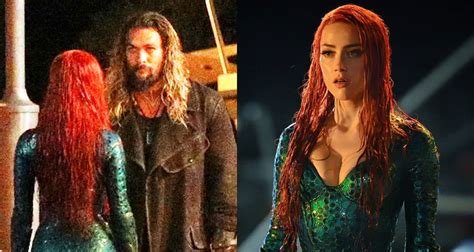 Jason Momoa And Amber Heard First ‘aquaman’ Set Photos Amber Heard Aquaman Jason Momoa