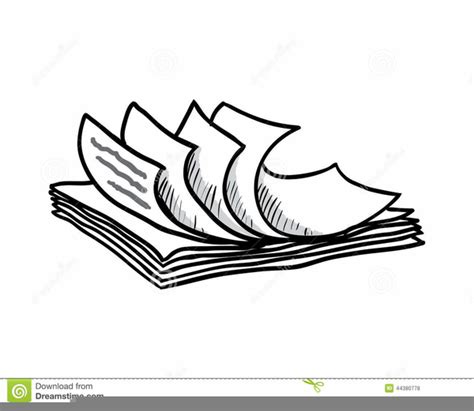 Clipart Of Stacks Of Papers Free Images At Vector Clip