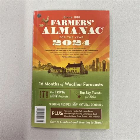 FARMERS ALMANAC MAGAZINE For The Year 2024 9 99 PicClick