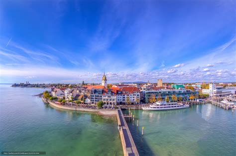 Download Wallpaper Friedrichshafen Baden Württemberg Germany Lake