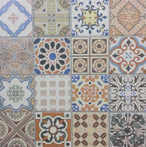 Porcelain Moroccan Floor Tiles Pietra Amina Porcelain 25x25 Encaustic
