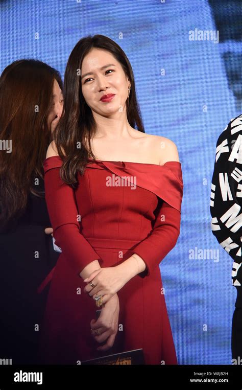 South Korean Actress Son Ye Jin Attends A Press Conference For Her New Movie Bad Guys Always