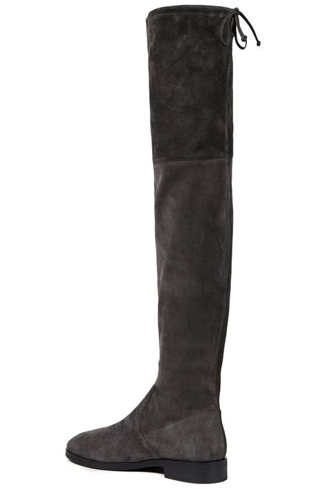 STUART WEITZMAN Jocey Stretch Suede Over The Knee Boots THE OUTNET