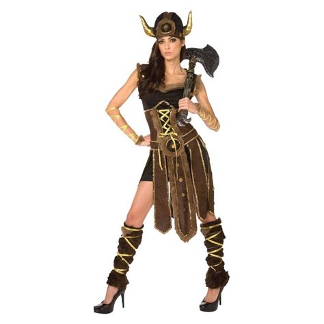 Womens Striking Viking Costume Viking Costume Fancy Dress Halloween