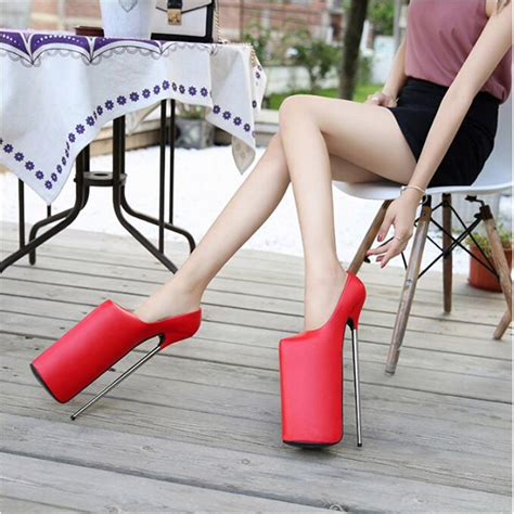 30cm high heel platform court shoes metal stiletto extreme pump uk3 10 eu36 44 ebay