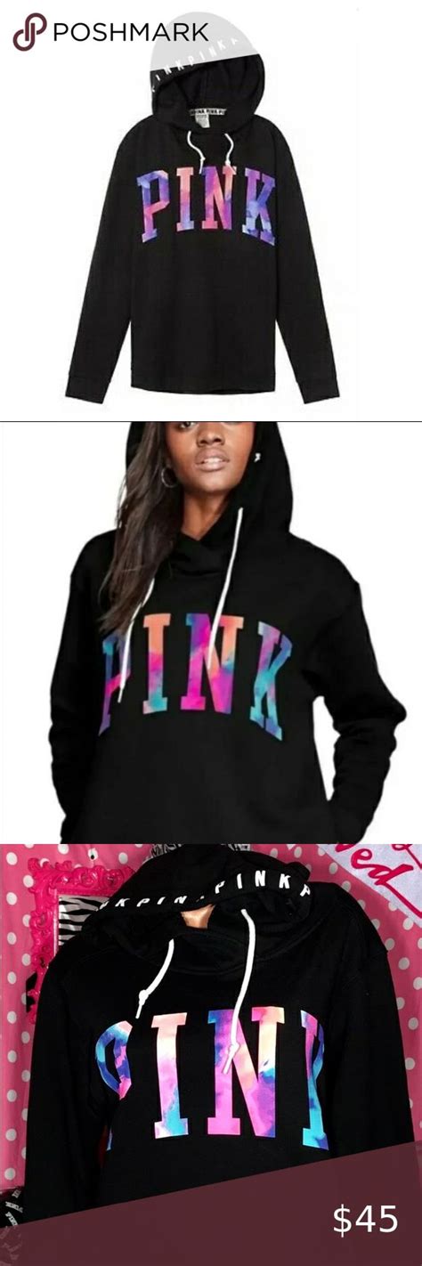Pink Victorias Secret Watercolor Sweatshirt Hoodie Sweatshirts Hoodie
