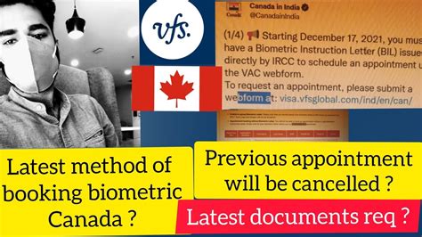 How To Book Biometric Appointment For Canada Vfs Global Biometric For